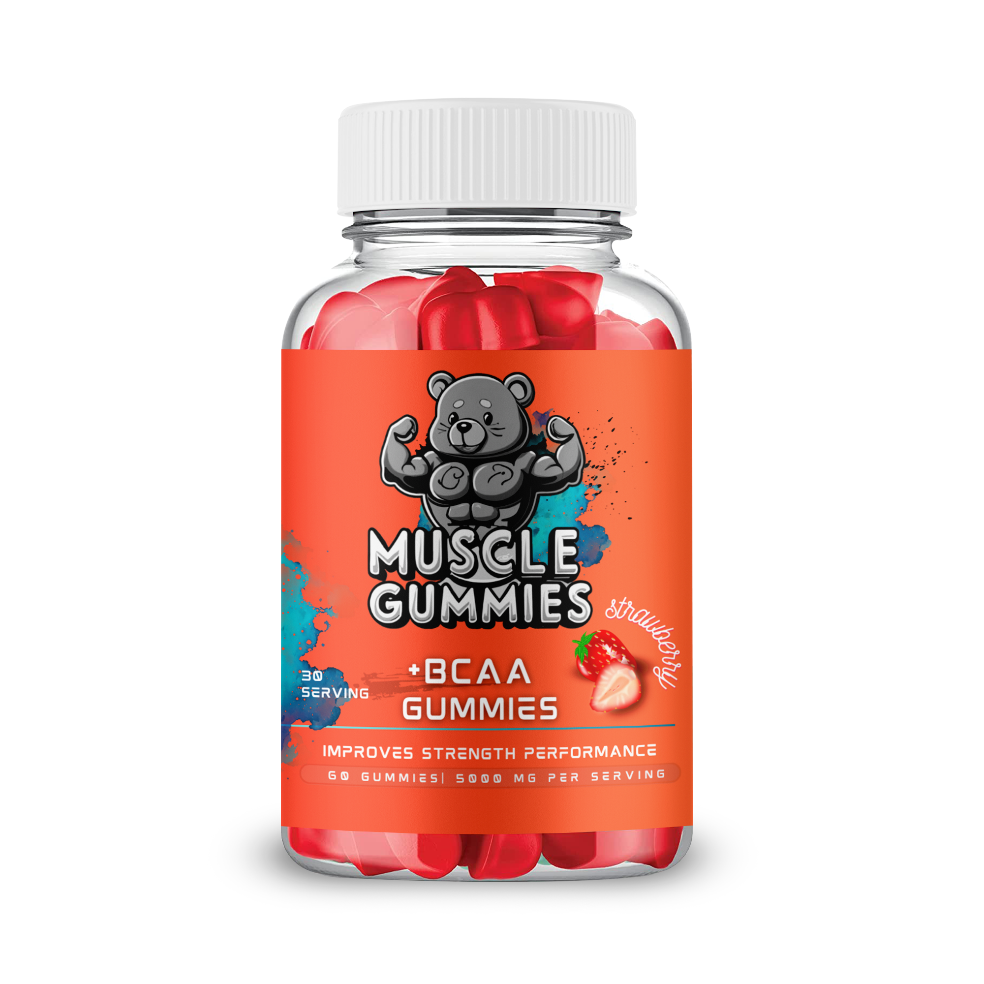 Muscle Gummies EXPLO Amino BCAA Strawberry Gummies