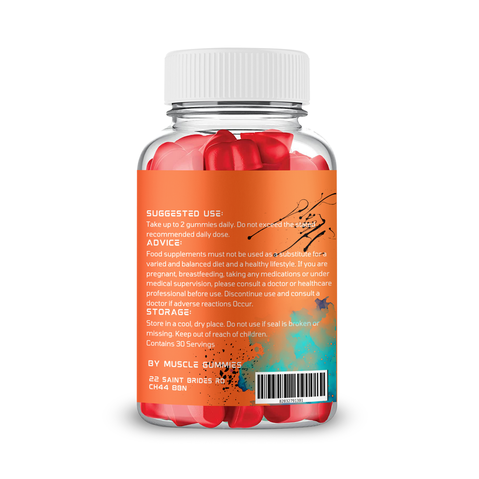 Muscle Gummies EXPLO Amino BCAA Strawberry Gummies