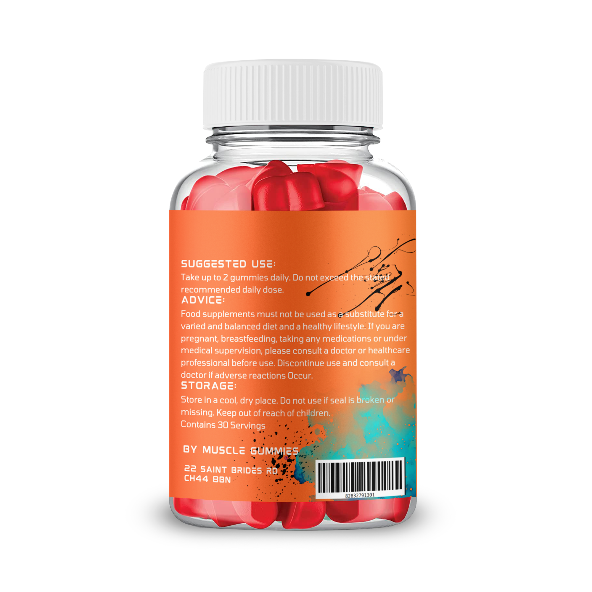 Muscle Gummies EXPLO Amino BCAA Strawberry Gummies