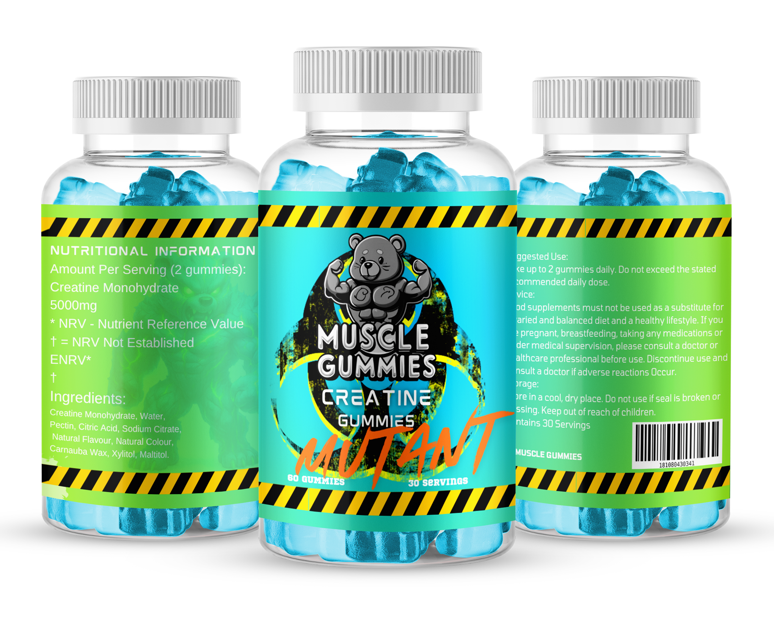 MUTANT Strong Muscle Gummies 6000mg Creatine